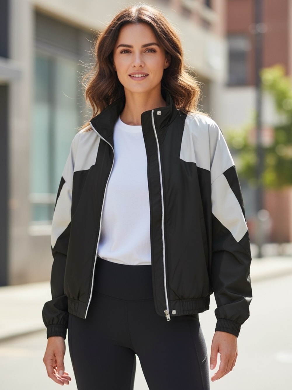 PrettyLittleThing Black Wind breaker Jacket